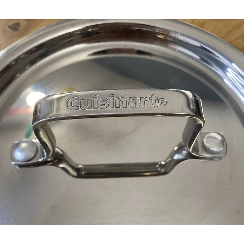 Cuisinart Vintage Stainless Steel Round Replacement Lid 7
